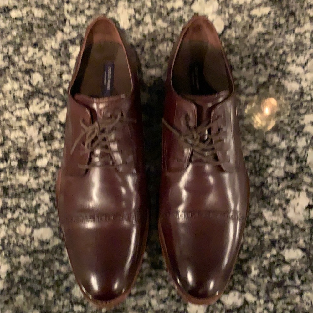 Cole Haan Preston cap toe dress shoes in chocolate, size 13